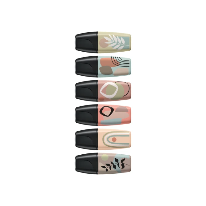 Markeerstift STABILO BOSS naturevibes assorti 6 stuks