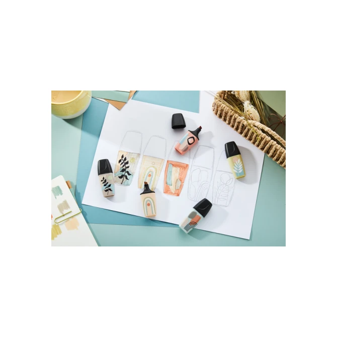 Markeerstift STABILO BOSS naturevibes assorti 6 stuks
