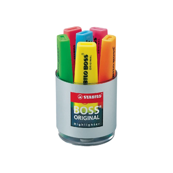 Markeerstift STABILO BOSS Original 70/06 assorti deskset à 6 stuks