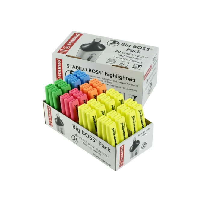 Markeerstift STABILO BOSS Original 70 assorti classpack à 48 stuks