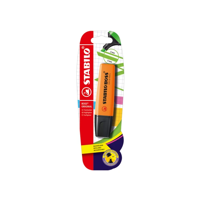 Markeerstift STABILO BOSS Original B-10141 oranje blister à 1 stuk