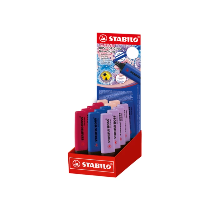 Markeerstift STABILO Boss Wildflower display klein assorti
