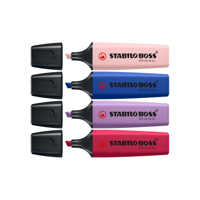Markeerstift STABILO Boss Wildflower display klein assorti