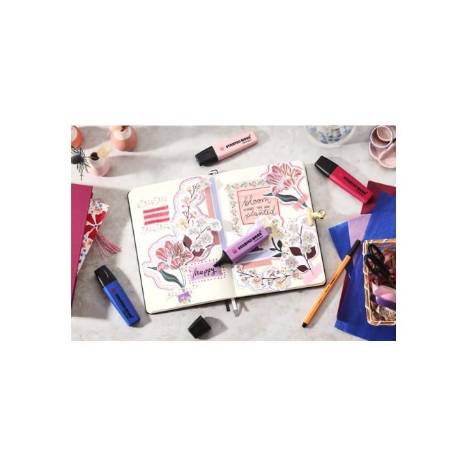 Markeerstift STABILO Boss Wildflower display klein assorti