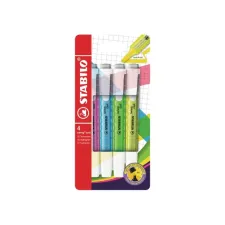 Markeerstift STABILO Swing cool 275/4 assorti etui à 4 stuks