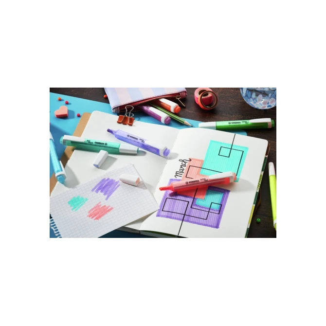 Markeerstift STABILO Swing cool 275/6 assorti etui à 6 stuks