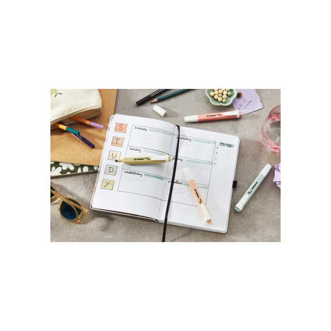 Markeerstift STABILO Swing cool nature colors assorti 6 stuks