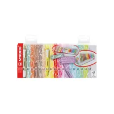 Markeerstift STABILO Swing cool nature colors deskset 18 stuks
