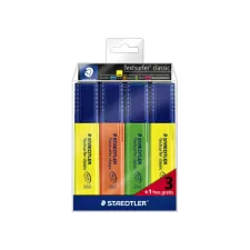 Markeerstift Staedtler 364 Textsurfer set à 3 stuks assorti + 1 geel gratis