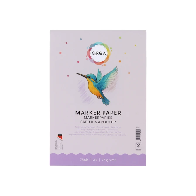 Markerblok Qrea A4 75gram 75vel