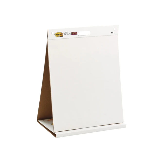 Meeting chart Post-it 563R Super Sticky 50,8x58,4cm met tafelstandaard wit 20 vel