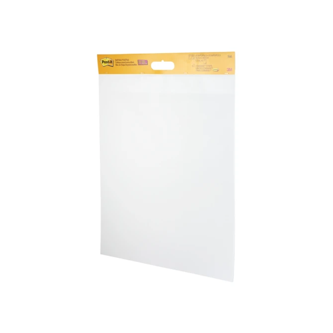 Meeting chart Post-it 566 Super Sticky 50.8x58.4cm wit incl Command bevestigingsstrip 2 stuks