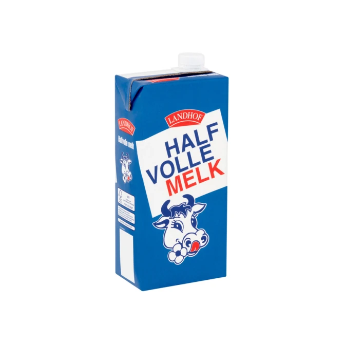 Melk Landhof halfvol houdbaar pak 1 liter