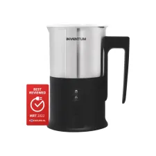 Melkopschuimer Inventum 240ml zwart met rvs