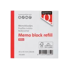 Memoblaadjes Quantore losbladig 90x90x90mm 900 vel