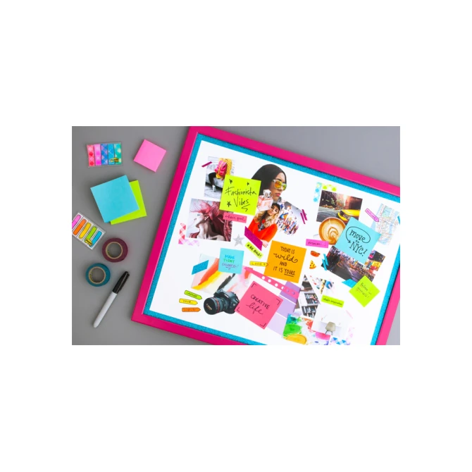 Memoblok 3M Post-it 2051 51x51mm assorti kleur 400 vel