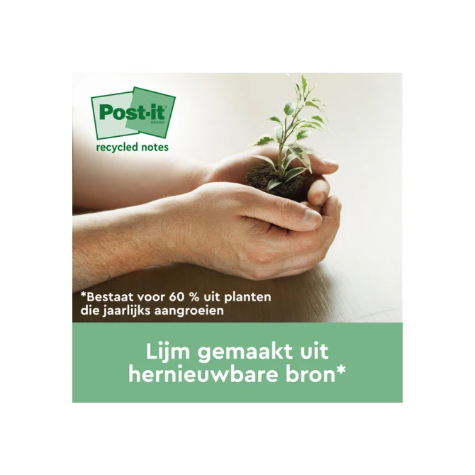 Memoblok 3M Post-it 622 RSS3CY 47,6x47,6mm geel 3 stuks