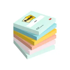 Memoblok 3M Post-it 654 76x76mm Beachside Colour 6 stuks