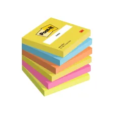 Memoblok 3M Post-it 654 76x76mm Energetic Colours 6 stuks