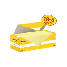 Memoblok 3M Post-it 655-CY 76x127mm geel voordeelpak