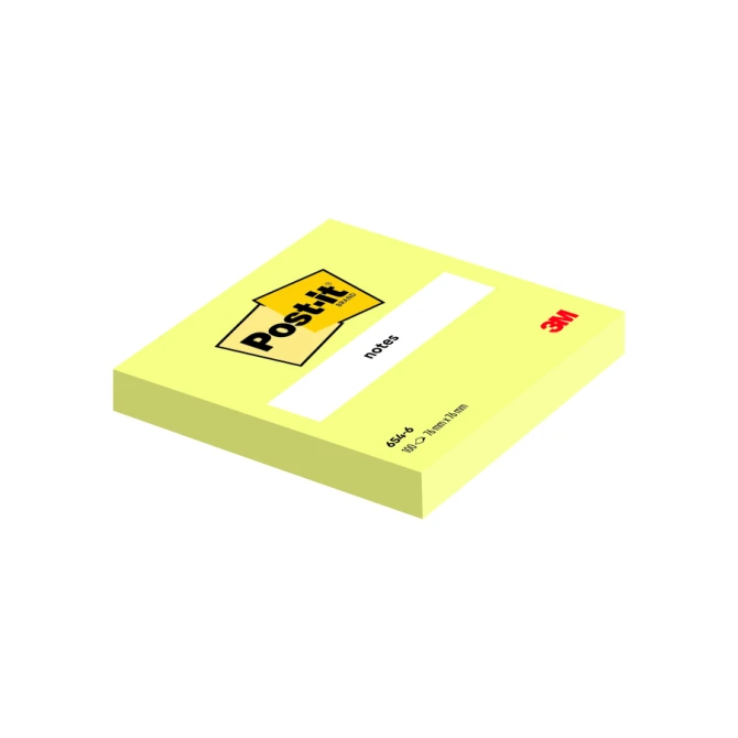 Memoblok 3M Post-it 6820 76x76mm Notes Canary Yellow