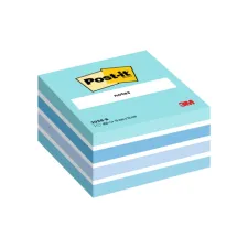 Memoblok Post-it 2028 76x76mm kubus pastel blauw