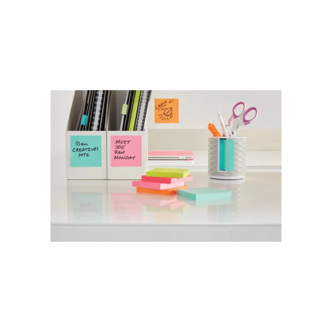 Memoblok Post-it 2028 76x76mm kubus pastel blauw