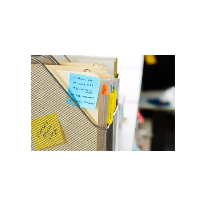 Memoblok Post-it 2028 76x76mm kubus pastel blauw