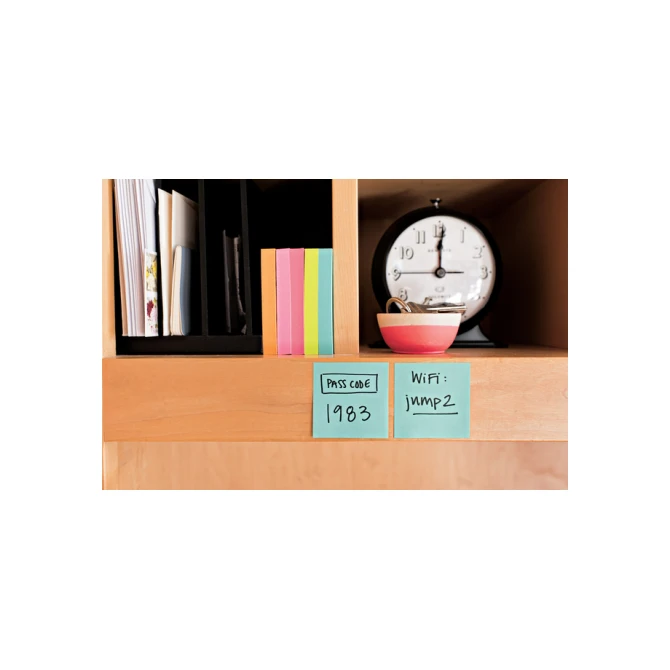 Memoblok Post-it 2028 76x76mm kubus pastel blauw