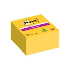 Memoblok Post-it 2028 Super Sticky 76x76mm kubus geel