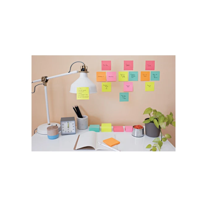 Memoblok Post-it 2030 76x76mm kubus ultra assorti