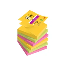 Memoblok Post-it 3M Z-Note R330 Super Sticky 76x76mm Carnival 6 stuks