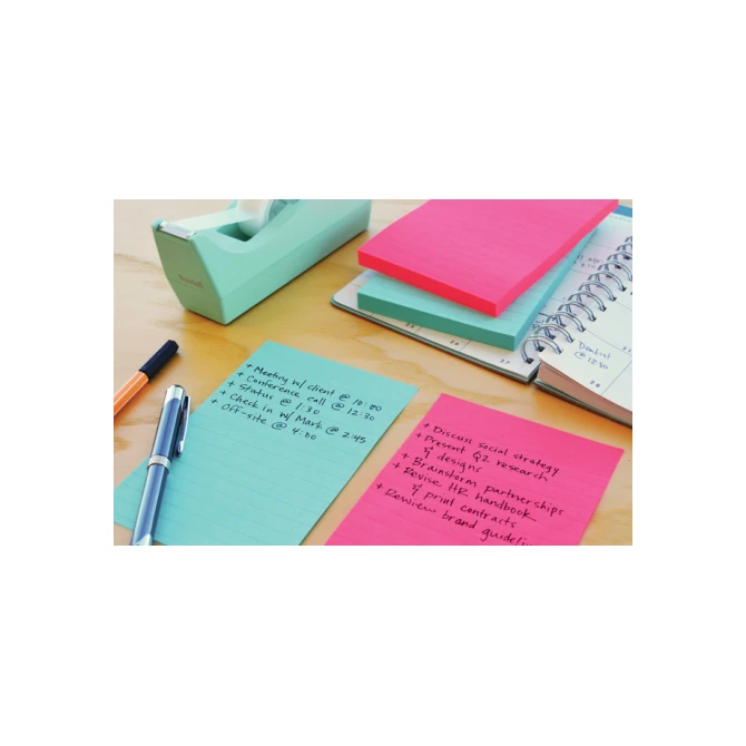Memoblok Post-it 4690 Super Sticky 101x152mm lijn Bangkok 3 stuks Memoblok Post-it 4690 Super Sticky 101x152mm lijn Bangkok 3 stuks