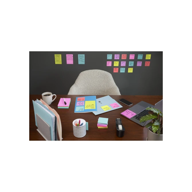 Memoblok Post-it 622 Super Sticky 47,6x47,6mm Cosmic 12 stuks