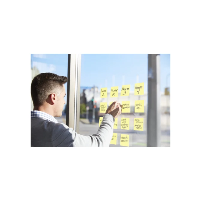 Memoblok Post-it 622 Super Sticky 47,6x47,6mm geel 12 stuks Memoblok Post-it 622 Super Sticky 47,6x47,6mm geel 12 stuks