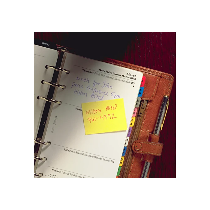 Memoblok Post-it 653-1B recycled 38x51mm canary yellow 6 stuks Memoblok Post-it 653-1B recycled 38x51mm canary yellow 6 stuks