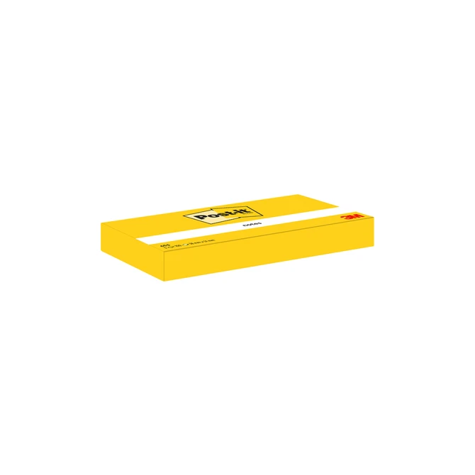 Memoblok Post-it 653 38x51mm geel 3 stuks