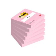 Memoblok Post-it 654 76x76mm roze 6 stuks