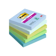Memoblok Post-it 654 Super Sticky 76x76mm Oasis 5 stuks