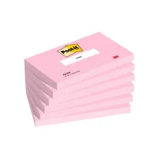 Memoblok Post-it 655 76x127mm gelijnd roze 6 stuks
