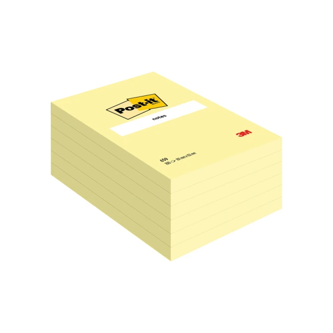 Memoblok Post-it 659 102x152mm geel
