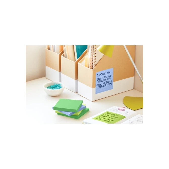 Memoblok Post-it 675-6 Super Sticky 101x101mm Oasis 6 stuks