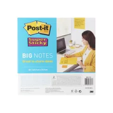 Memoblok Post-it Super Sticky Big Notes BN11-EU geel 279x279mm 30 vel