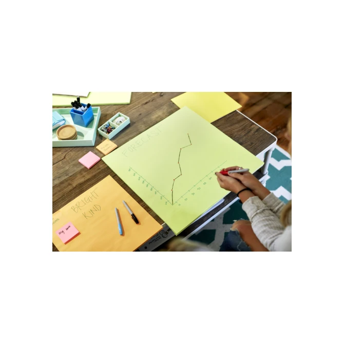 Memoblok Post-it Super Sticky Big Notes BN11-EU geel 279x279mm 30 vel