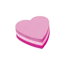 Memoblok Post-it Vormen 2007 70x70mm kubus hart roze