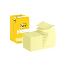 Memoblok Post-it Z-Note R330 76x76mm canary yellow 12 stuks
