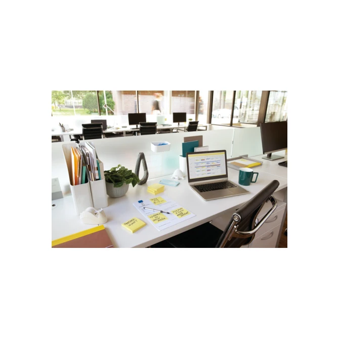 Memoblok Post-it Z-Note R330 76x76mm canary yellow 12 stuks