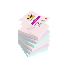 Memoblok Post-it Z-Notes R330 Super Sticky 76x76mm Soulful 6 stuks
