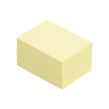 Memoblok Quantore 38x51mm geel 3 stuks