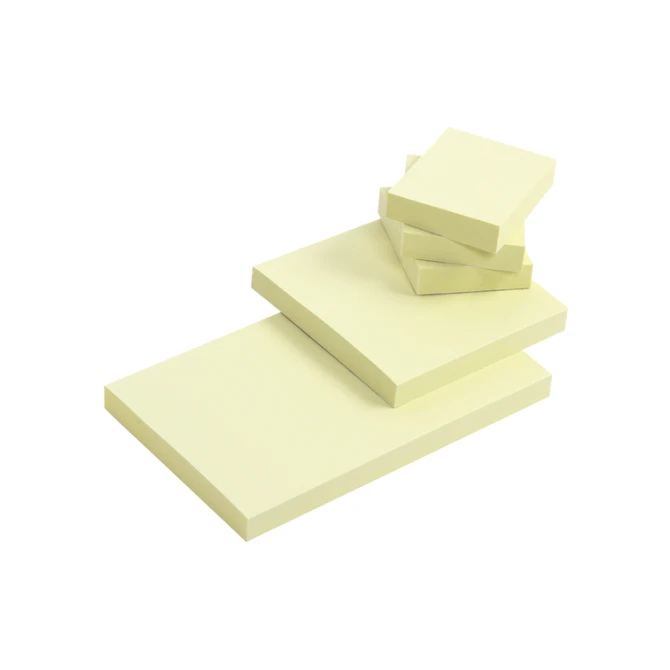 Memoblok Quantore 76x76mm geel 100 vel